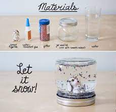 Easy Homemade Diy Glitter Globe Glitter Diy Glitter Globes Baby Food Jar Crafts