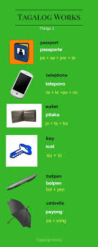 Necessary Things In Tagalog Tagalog Words Tagalog Reading Worksheets
