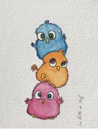 Piou piou is a free software application from the arcade subcategory, part of the games & entertainment category. Piou Piou Oiseaux A L Aquarelle Dessin Aquarelle Dessin Oiseau Facile Dessin Oiseau