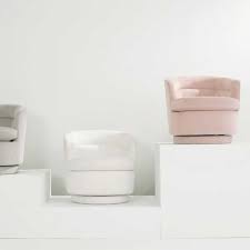 Create an inviting atmosphere with new living room chairs. Viv Swivel Chair