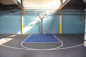 Warehouse Indoor Basketball Court Completed By Deshayes Dream Courts In Philadelphia P Indoor Basketball Court Basketball Court Flooring Home Basketball Court