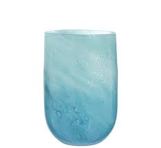 Gilded gold speckled glass bulb vase. Vase Glass Bubbles Blue Large Sl Homedecoration Com