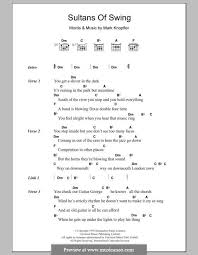 Dire Straits Where Do You Think You Re Goin Sultans Of Swing Dire Straits By M Knopfler Guitar Chords For Songs Ukulele Chords Songs Music Chords
