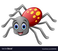 Cute Spider Cartoon Vector Image On Vectorstock Spider Cartoon Spider Drawing Cute Cartoon Pictures