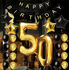 This theme highlights the guest of honor as the legend you know he is. Amazon Com 50th Birthday Decorations Party Supplies Party Favors Accessories Great For Men And Women S 50th Birthday Party Anniversary Includes A 50th Birthday Decor Banner 22 Gold Black Balloons Pack
