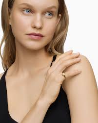 David Yurman Compass Diamond Pinky Ring in Gold