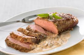 Kalbsbraten An Pommery Senf Sauce Rezept Kalbsbraten Rezepte Fleisch Gerichte