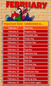 Special Days Of February Like Rose Day February Date And