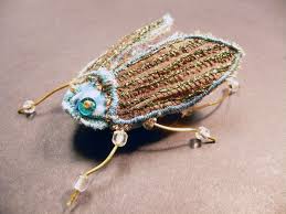 Stumpwork Beetle Stumpwork Bugs Embroidery Beautiful Needlework