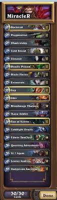 The rogue is the last in this series of basic deck guides. Miracle Rogue Deck Blizzard Hearthstone Legend Ucbx432 Hearthstone Miracles Game Guide
