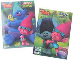 This coloring pages was posted in january 6, 2018 at 5:16 am. Amazon Com Dreamworks Trolls 2pack Coloring Book Set The Trolls Movie Assorted Titles Toys Games