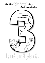 Creation Day Three Coloring Page Creation Coloring Pages Bible Coloring Pages Sunday School Preschool