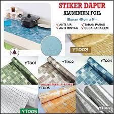 Jual Promo Wallpaper Stiker Dapur Foil Anti Minyak Tahan Panas Uk 45cm X Panjang 5 Meter Di Lapak Savety Abadi Bukalapak