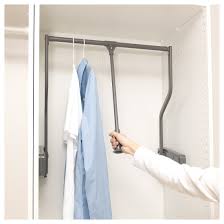 Komplement Pull Down Clothes Rail Extendable Dark Grey Ikea Clothes Rail Ikea Clothes Rail Ikea