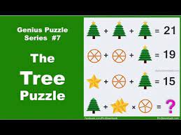 Genius Puzzle Series Google Search Maths Puzzles Tree Puzzle Math Answers