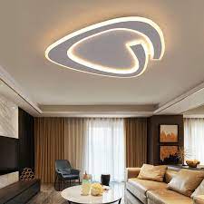 Triangle Design Flush Mount Modern Acrylic Led Flush Mount Living Ceiling Design Living Room Ceiling Lights Living Room Ceiling Design Modern