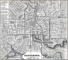 Baltimore Md 1848 Baltimore City Map Baltimore And Ohio Railroad Historic Baltimore
