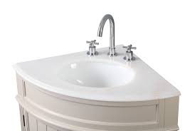 Form and function harmoniously together come together for contemporary / modern vanities. 24 Taupe Modern Corner Bathroom Vanity With White Marble Top