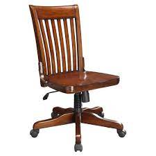 Wooden desk chair with wheels. Teak Standard Wooden Office Chair Size Dimension Std Id 12993352597