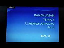 Rangkuman tema 5 kelas 2 sd. Rangkuman Tema 5 Kelas 2 Pengalamanku Youtube