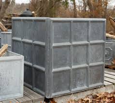 Explore a wide range of the best led planter on aliexpress to find one that suits you! Cubed Lead Planter 25 W New England Garden Company Large Square Planters Planters Garden Ornaments For Sale