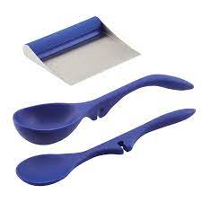 Give the gift of easy mixing and making with these lazy tools with a side notch to help them perch on the pot, keeping them conveniently close at hand. Rachael Ray Kitchen Utensils Lazy Spoon Lazy Ladle And Bench Scrape Set 3 Piece Wayfair