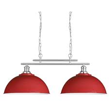 Fusion 2 Light Bar Ceiling Pendant Light In Satin Silver And Red Finish 0932 2re Ceiling Lights Ceiling Pendant Lights Black Pendant Light Kitchen