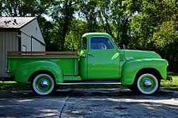 Image result for Clover Green 1949 Truck
