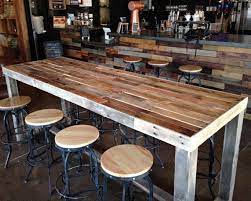 reclaimed wood bar table restaurant counter community communal etsy wood bar table reclaimed wood bars bar table