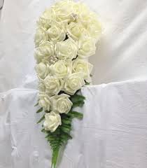 Check spelling or type a new query. Ivory Bridal Cascade Bouquet Artificial Flower Wedding Bouquets Vanrina