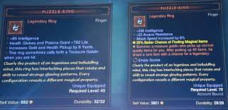 Better legendary drop rates and other changes boost the function of this awesome item. Puzzle Ring Diablo Wiki