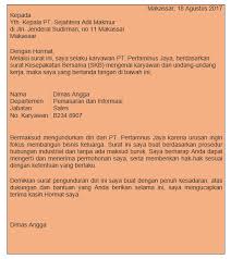 Contoh Surat Resmi Undangan Dan Tidak Resmi Doc Content