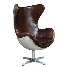 Amazon Com Pulaski P006210 Modern Industrial Metal And Leather Swivel Egg Chair Kitchen Dining Egg Chair Metal Dining Chairs Upholstered Swivel Chairs