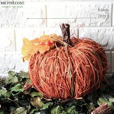 Decorate your home for autumn with unexpected colors, fall florals, and piles of warm blankets. Autumn Home Decoration Harvest Festival Party Decorations Natural Rattan Pumpkins Handmade Pumpkin Fall Decors Halloween Decor Artificial Foods Vegetables Aliexpress