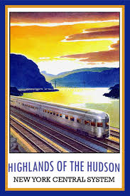 Highlands Of The Hudson New York Central System Vintage Travel Posters Train Posters Travel Posters