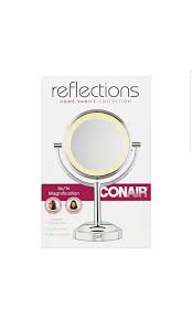 battery operated lighted makeup mirror