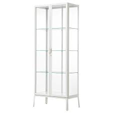 Milsbo Vitriinikaappi Valkoinen 73x175 Cm Ikea Glasschrankturen Glastur Glasvitrine