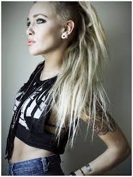 Female Mohawk Hair Idea For Bride Me Edgy Hair Long Hair Shaved Sides Long Hair Styles