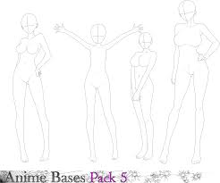 Anime Bases Pack 5 By Fvsj Anime Poses Reference Anime Base Anime Drawings Tutorials