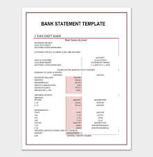 Collection of most popular forms in a given sphere. 16 Editable Bank Statement Templates And Examples Docformats Com