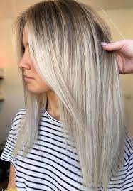 Blonde Balayage Auf Mittellangem Haar Auf Balayage Blond Haarig Mittellang Blonde Glatte Haare Balayage Haare Blond Balayage Frisur