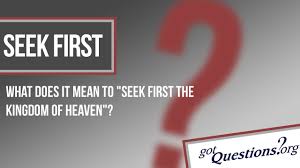 Kingdom life ministries international's (klmi) mission is to equip the church. What Does It Mean To Seek First The Kingdom Of God Gotquestions Org