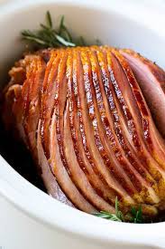 Arrange ham in slow cooker broad side down. Crock Pot Ham With Brown Sugar Glaze Dinner At The Zoo