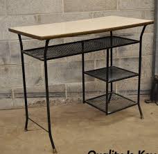 It's not just about getting a desk, choosing the right one contributes not only to your comfort but also your productivity. Office Furniture Furniture Mid Century Black Wrought Iron Desk Vanity
