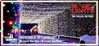 Tickets For The Magic Of Lights Drive Through Experience Hosted At Gillette Stadium From Nov 13 In 2020 Sweepstakes The Night Before Christmas Holiday Lights Display