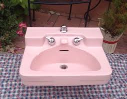 vintage pink crane drexel bathroom sink