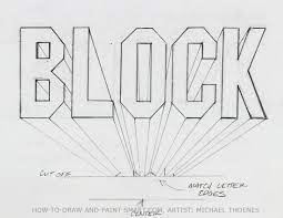 Draw 3D Block Letters