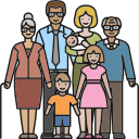 Maybe you would like to learn more about one of these? Family Group Of Four Free People Icons