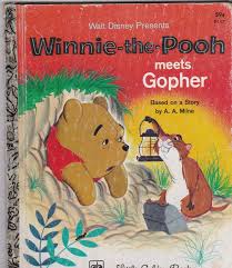 The little red book has been added to your cart. Little Golden Book Walt Disney Winnie The Pooh Meets Gopher Little Golden Books Vintage Children S Books Childhood Books