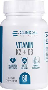 Vitamin k2 was discovered less than a century ago and first believed to be little more than a curiosity. Amazon Com Clinical Effects Vitamin K2 D3 Vitamin K2 Vitamin D3 Supplement With Bioperine Black Pepper Extract And Calcium For Bone And Heart Health Support 60 Capsules Max Absorption